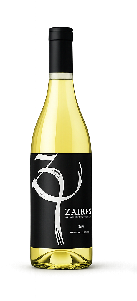 Rótulo do vinho branco Zaires