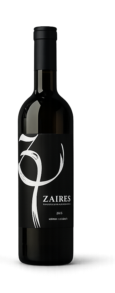 Rótulo do vinho tinto Zaires